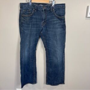 Silver‎ Jeans men’s size 36 blue denim jeans straight Zac Cotton Blend